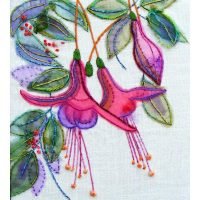 Fuchias Embroidery