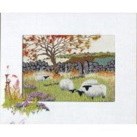 Grazing Sheep Embroidery