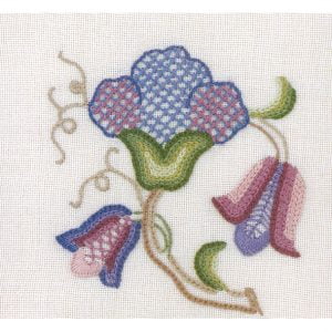 Jacobean Crewel Tile no. 3