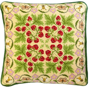 Strawberry Patch needlepoint kit