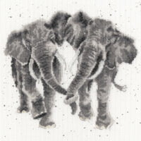 Cross stitch elephants