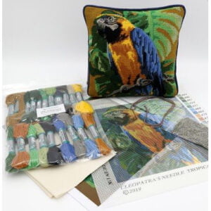 Printed needlepoint kit