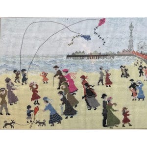 Miss Carter Kite Flying at Blackpool Beach