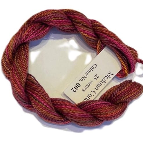 Oliver Twists hand dyed medium cotton, 002 - Antique Red