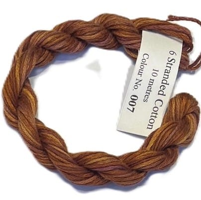 Oliver Twists hand dyed stranded cotton, 007 - Yellow Ochre