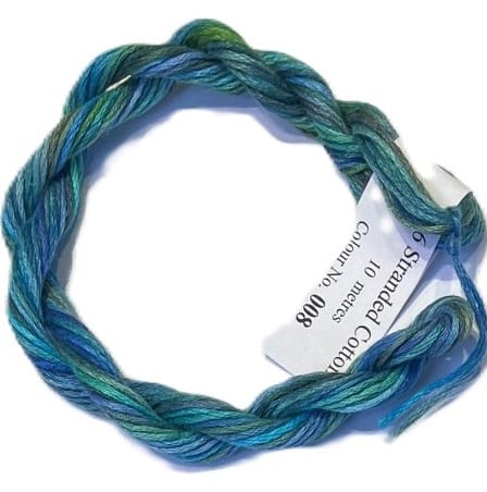 Oliver Twists hand dyed stranded cotton, 008 - Lagoon