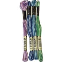 Anchor Stranded Cotton - 4 variegated skeins (1209, 1210, 1211, 1213)