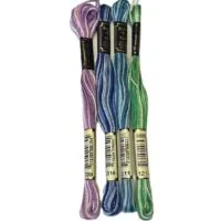 Anchor Stranded Cotton - 4 variegated skeins (1209, 1210, 1211, 1213)