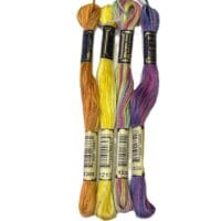 Anchor Stranded Cotton - 4 variegated skeins (1217, 1305,1325, 1335)