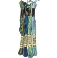 Anchor Stranded Cotton - 4 variegated skeins (1344, 1345, 1349, 1355)