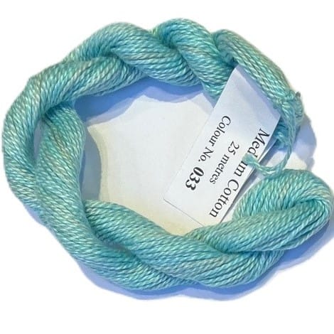 Oliver Twists hand dyed medium cotton, 033 - Aquamarine