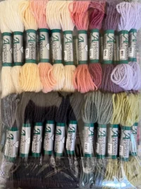 Hollyhocks wool only